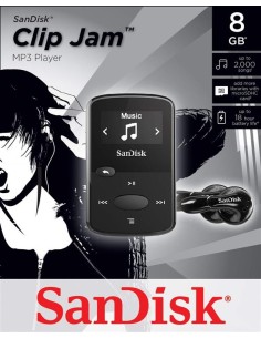 SanDisk Clip JAM 8GB negro SDMX26-008G-G46K SDMX26-008G-G46K kiwiku.com 2