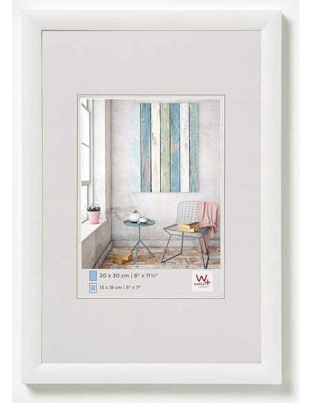 Trendstyle - Marco de plástico - Color Blanco -  20 x 30 cm - Walther Design KP030W kiwiku.com