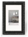 Marco de madera - Diseño barroco - Color negro -  30 x 40 cm - Walther Design - CR040B