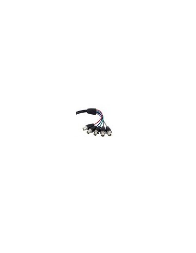 Cable de 30 Cable de 30 cm Coaxial para Monitor HD15 VGA a 5 BNC RGBHV - Macho a Hembra - Startech.c VGABNCMF1 kiwiku.com