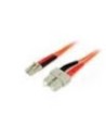 Cable Patch de Fibra Duplex Multimodo 50/125 2m LC - SC - Startech.com - 50FIBLCSC2