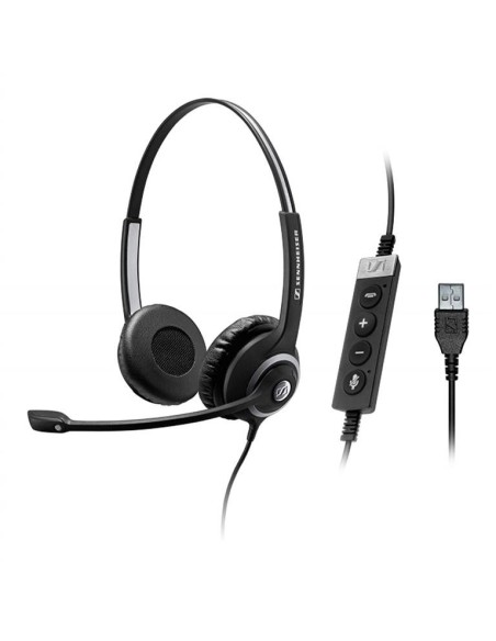 Sennheiser SC 260 USB Ctrl II Binaural Diadema Negro - Auriculares con micrófono 506481 kiwiku.com