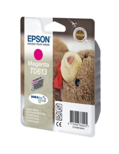 Cartucho De Tinta EPSON Magenta Teddybear C13T06134010 T0613 Compatible Con Impresoras Epson  