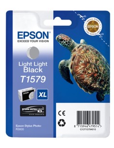 Cartucho de tinta original EPSON XL Tortuga Gris Claro C13T15794010 T1579 kiwiku.com
