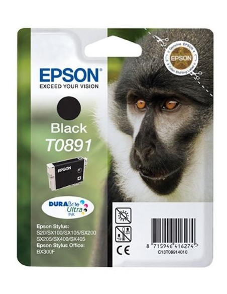 Cartucho de tinta original EPSON Mono 5,8ml Negro T0891 C13T08914021 kiwiku.com