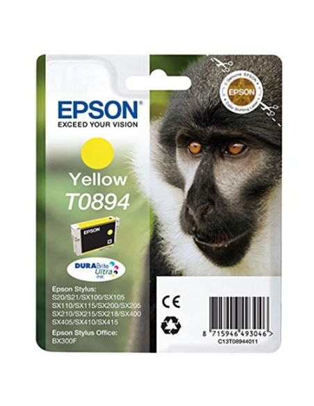 Cartucho De Tinta Epson Amarillo T0894 3,5 Ml - Compatible Con Impresoras Stylus  