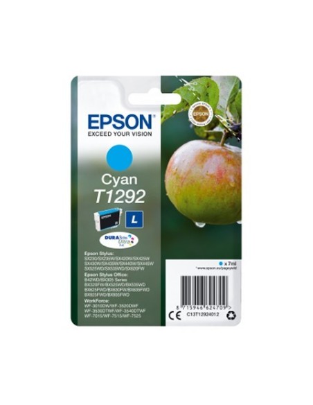 Cartucho de tinta original EPSON Manzana Cian T1292 C13T12924020 kiwiku.com