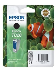 Cartucho de tinta original EPSON Pez Payaso Negro T0264 C13T02640120 kiwiku.com