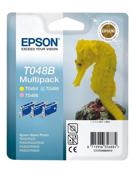 Cartucho de tinta original EPSON Caballito Triple Pack T048B C13T048B4010 kiwiku.com