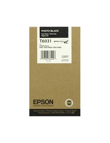 Cartucho de tinta original EPSON Negro T6031 C13T603100 kiwiku.com