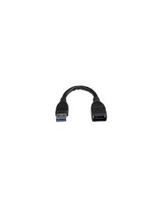 Cable de 15cm Extensor USB 3.0 - Alargador USB 3.0 SuperSpeed - Startech.com USB3EXT6INBK kiwiku.com
