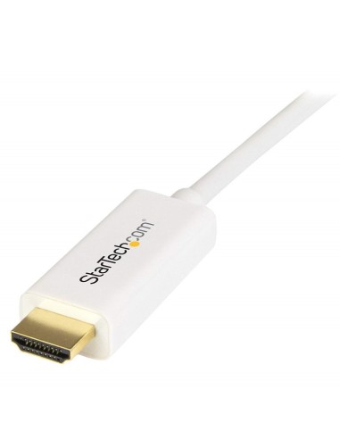 Cable Conversor Mini DisplayPort a HDMI de 1m - Color Blanco - Ultra HD 4K - Startech.com MDP2HDMM1MW kiwiku.com