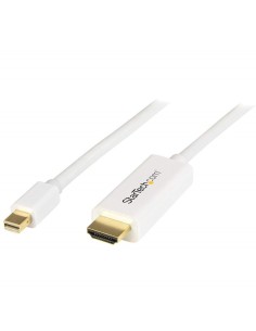 Cable Conversor Mini DisplayPort a HDMI de 1m - Color Blanco - Ultra HD 4K - Startech.com MDP2HDMM1MW kiwiku.com