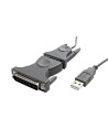 Cable Adaptador de 0,9m USB a Serie Serial DB9 DB25 RS232 - Startech.com - ICUSB232DB25