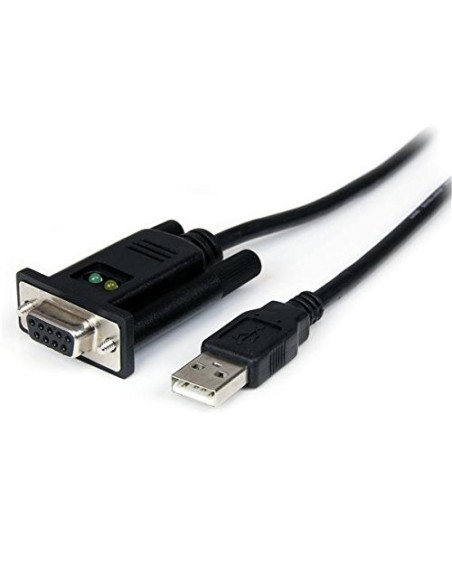 Cable Adaptador de 1 Puerto USB a Módem Nulo Null DB9 RS232 Serie DCE con FTDI - Startech.com ICUSB232FTN kiwiku.com
