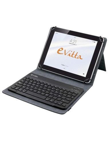 Funda para tablet con teclado y Bluetooth - KeyTab Pure - Color negro - de 9,7'' a 10,1'' - E-vitta  EVUN000504 kiwiku.com