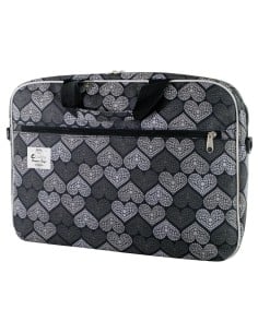Maletín para portátiles - Style - Diseño corazones - de 15,4'' a 16'' - E-vitta EVLB000205 kiwiku.com