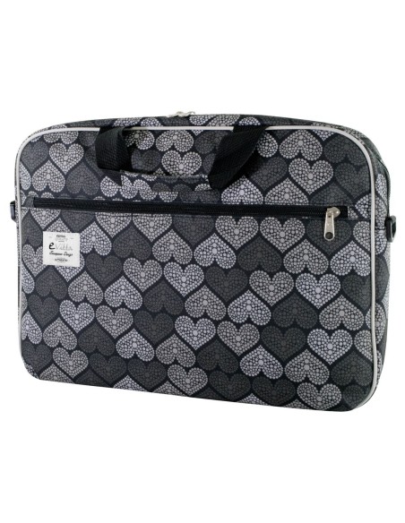 Maletín para portátiles - Style - Diseño corazones - de 15,4'' a 16'' - E-vitta EVLB000205 kiwiku.com