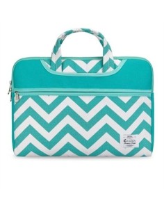 Funda para portátil - Chevron - Color turquesa - 15'6'' - E-vitta EVLS000101 kiwiku.com