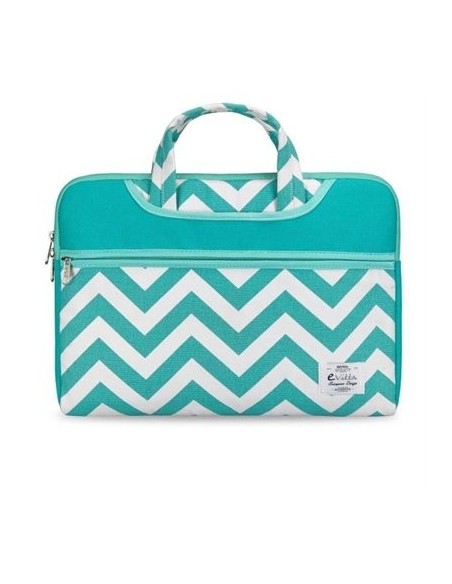 Funda para portátil - Chevron - Color turquesa - 15'6'' - E-vitta EVLS000101 kiwiku.com