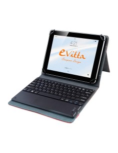 Funda para tablet con teclado USB y Touchpad - Color rojo - de 9,7'' a 10,1'' - E-vitta EVUN000707 kiwiku.com