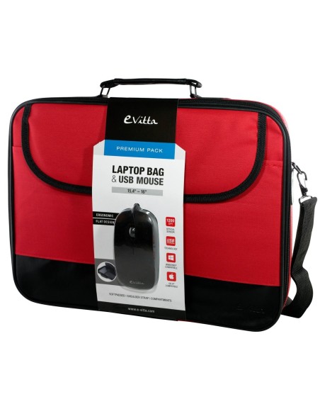 Maletín para portátiles - Premium pack - Color rojo - de 15,4'' a 16'' - E-vitta EVLB000301 kiwiku.com
