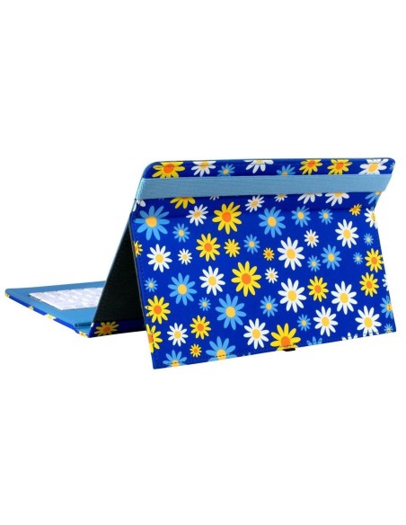 Funda universal para tablet - Con teclado USB - Diseño margaritas - de 9,7'' a 10,1'' - E-vitta EVUN000801 kiwiku.com