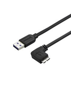 Cable delgado de 1m Micro USB 3.0 acodado a la derecha a USB A USB3AU1MRS kiwiku.com
