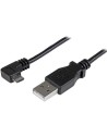 Cable de 1m Micro USB con conector acodado a la derecha - Cable de Carga y Sincronización USBAUB1MRA