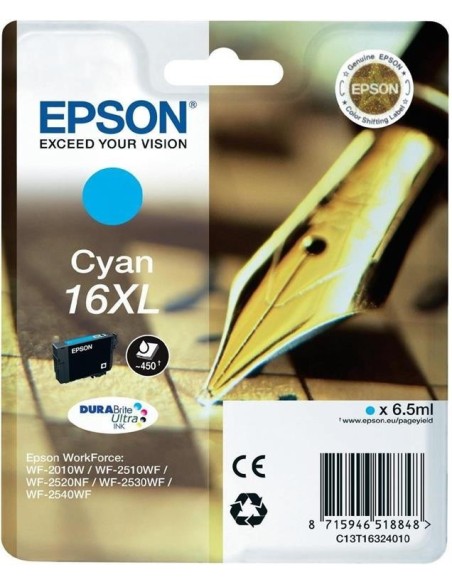 Epson C13T16324022 - Cartucho de tinta Original, XL, color cyan C13T16324022 kiwiku.com