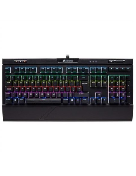 Teclado corsair gaming strafe rgb mk.2 cherry mx silent español CH-9104113-ES kiwiku.com