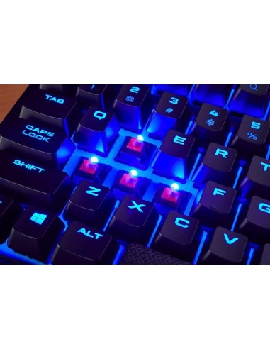Teclado corsair k63 wireless mechanical blue led cherry mx red español CH-9145030-ES kiwiku.com