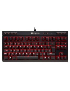 Teclado corsair k63 compact mechanical red led cherry mx red CH-9115020-ES kiwiku.com