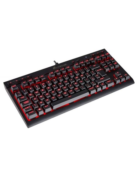 Teclado corsair k63 compact mechanical red led cherry mx red CH-9115020-ES kiwiku.com