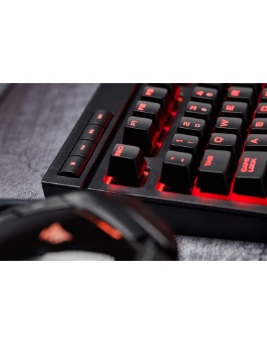 Teclado corsair k63 compact mechanical red led cherry mx red CH-9115020-ES kiwiku.com