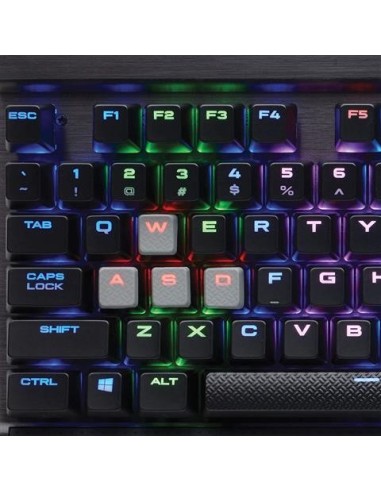 Teclado corsair k65 lux compact rgb led cherry mx red (español) CH-9110010-ES kiwiku.com
