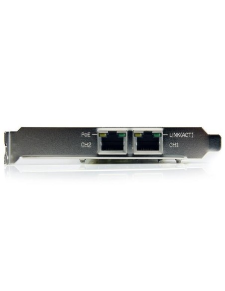 Tarjeta Adaptador de Red PoE/PSE PCI Express PCIe Gigabit Ethernet con 2 Puertos RJ45 ST2000PEXPSE