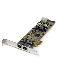 Tarjeta Adaptador de Red PoE/PSE PCI Express PCIe Gigabit Ethernet con 2 Puertos RJ45 ST2000PEXPSE