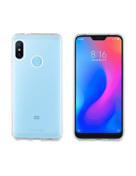 Funda para Xiaomi Mi A2 Lite - Color Transparente - Muvit MUCRS0182 kiwiku.com