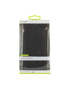 Funda Folio (Soporte + Tarjetero) para Xiaomi Mi A2 - Color Negro - Muvit MUFLS0238 kiwiku.com