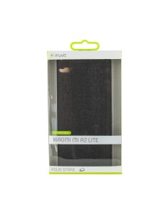 Funda Folio (Soporte + Tarjetero) para Xiaomi Mi A2 Lite - Color Negro - Muvit MUFLS0239 kiwiku.com