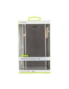 Funda Folio (Soporte + Tarjetero) para Xiaomi Mi A2 Lite - Color Plata - Muvit  MUFLS0240 kiwiku.com