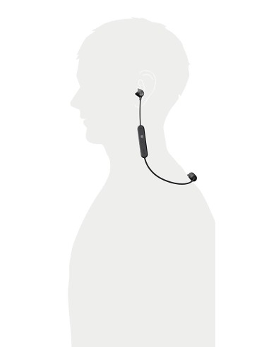 Sony Wi-C300 Negro Auriculares Inalámbricos Bluetooth Nfc Micrófono Integrado Con Manos Libres WIC300B.CE7 kiwiku.com