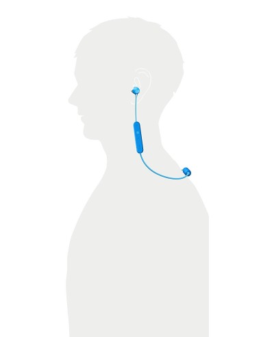 Sony wi-c300 azul auriculares inalámbricos bluetooth nfc micrófono integrado con manos libres WIC300L.CE7 kiwiku.com