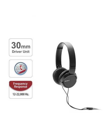 Sony MDR-ZX110AP Auriculares con micrófono Hifi Negro MDRZX110APB.CE7 kiwiku.com