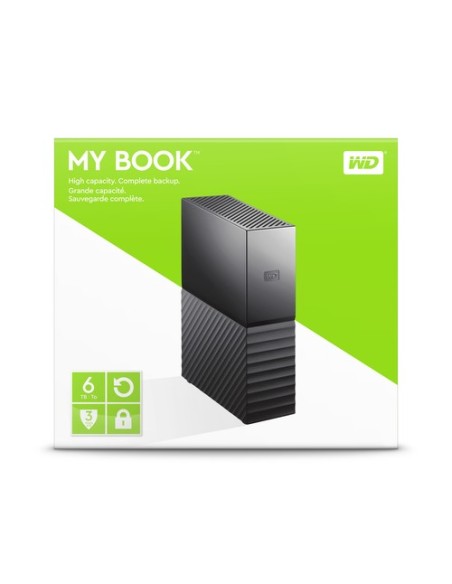 WD My Book - Disco Duro Externo de sobremesa de 6TB (3.5", USB 3.0), Negro WDBBGB0060HBK-EESN kiwiku.com