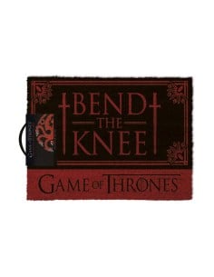 Game Of Thrones Bend The Knee Door Mat Felpudo, Goma, 40 x 60 cm MEGP85197 kiwiku.com