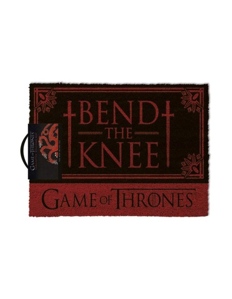 Game Of Thrones Bend The Knee Door Mat Felpudo, Goma, 40 x 60 cm MEGP85197 kiwiku.com