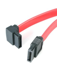 Cable de 45cm de Datos SATA en Ángulo Recto a la Izquierda Acodado 7 Pines - 2x Serial ATA Macho SATA18LA1 kiwiku.com