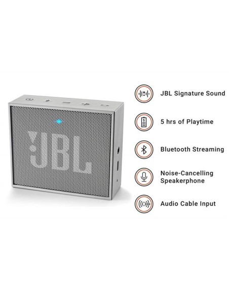 JBL Go - Altavoz portátil para Smartphones, Tablets y Dispositivos MP3 Gris JBLGOGRAY kiwiku.com